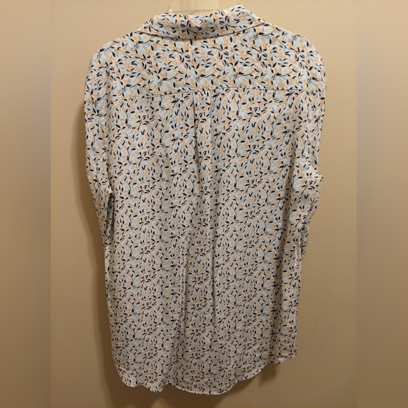 $278 Equipment Femme Floral Silk Button Down Blouse XS/TP - Picture 3 of 4
